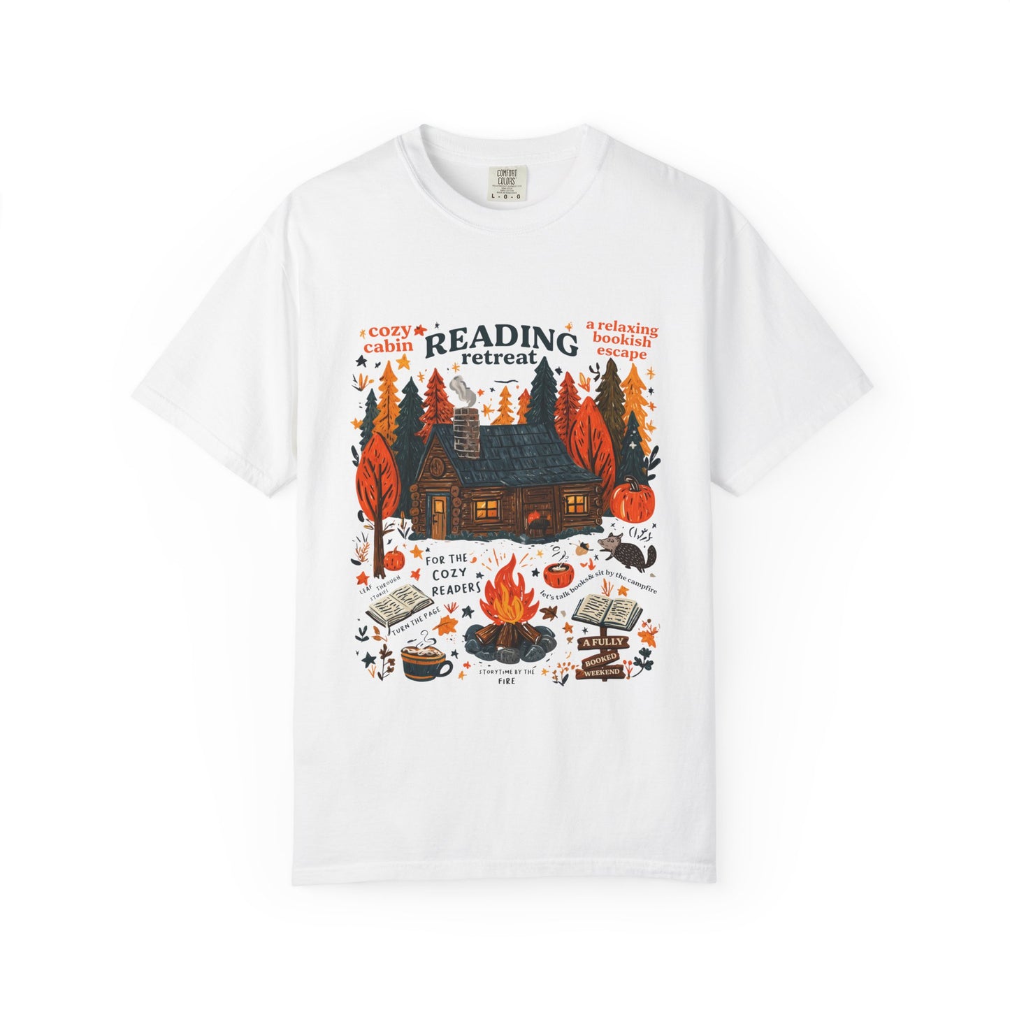 Cozy Reading Retreat T-shirt | Unisex Garment-Dyed Tee
