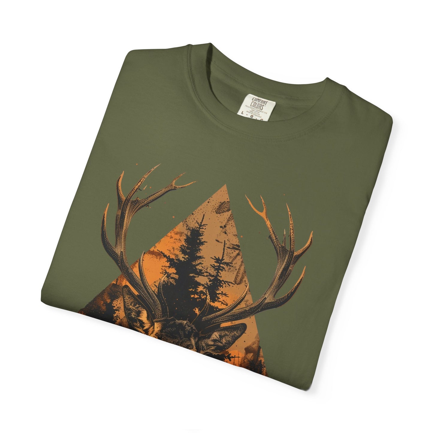 Rustic Nature Graphic Tee, Unisex Garment-Dyed T-Shirt