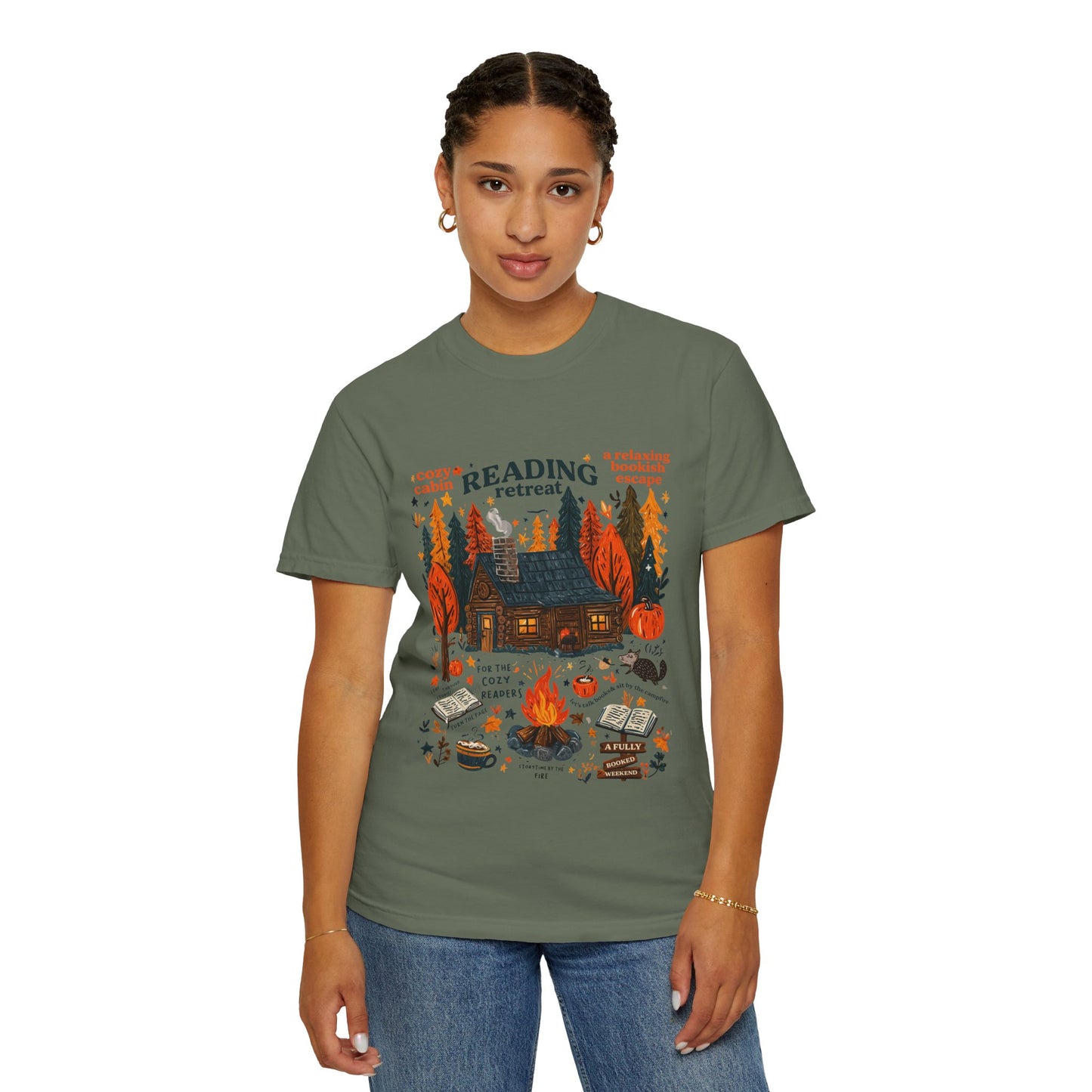 Cozy Reading Retreat T-shirt | Unisex Garment-Dyed Tee