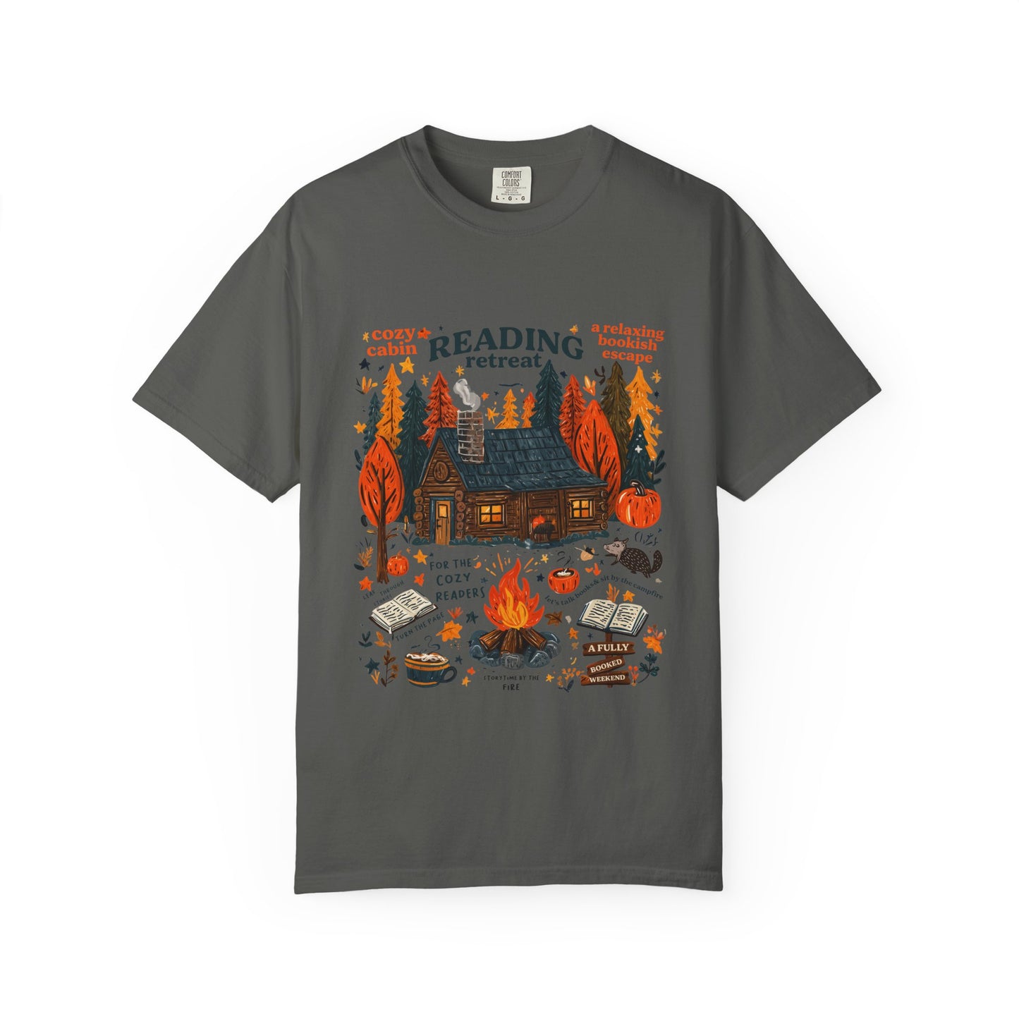 Cozy Reading Retreat T-shirt | Unisex Garment-Dyed Tee